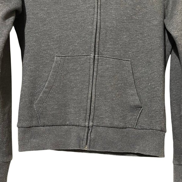 Victorias Secret Pink Size XS Black Hoodie With Floral Sleeve & Logo Detail - Picture 3 of 11